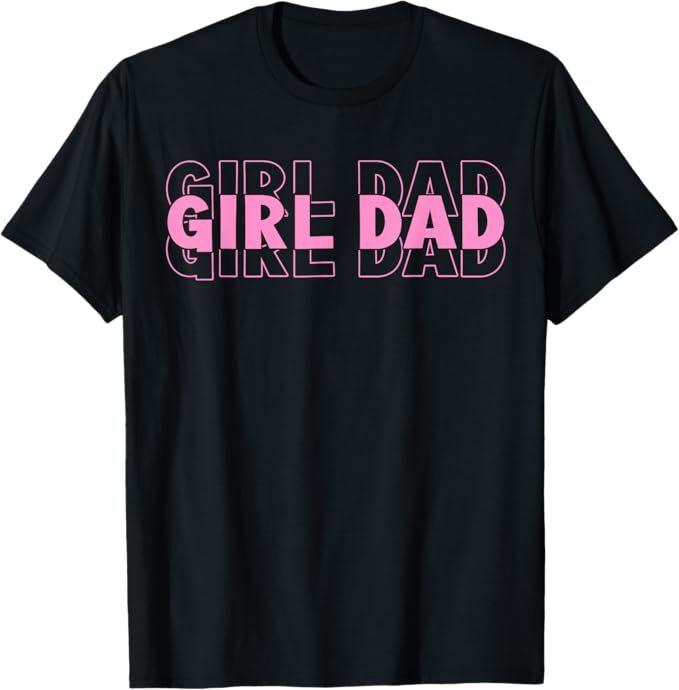 Dad Est 2025 Dad Loading New Dad Of Girls Retro Pink Dad T-Shirt S
