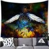 Bohemian Dream Catcher Tapestry Psychedelic Feather Mystical Decor Bedroom Hippie Wall Carpet Beach Towel Home Decor