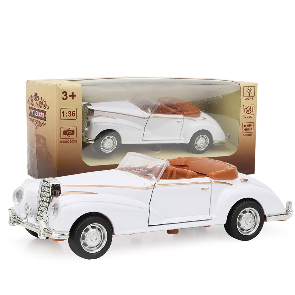 Mini stimulační slitina Classic Car Roadster se zvukem a lehkým modelem autíčka