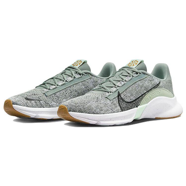 Nike SuperRep Go 3 Flyknit Dusty Sage Gum Men Sneakers Black-White-Mint-Foam DH3394-005