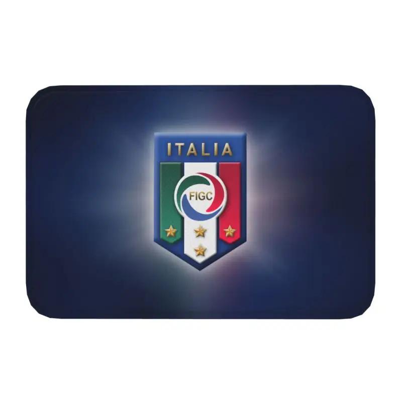 Italia Figc Mat Rug Carpet Anti-Slip Floor Mats Bedroom Italia Italy Figc World Champions 4 Stars Soccer Football Legends