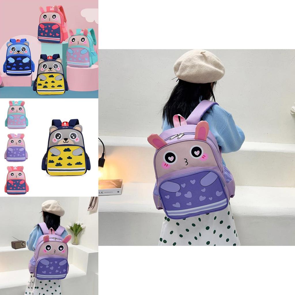 Durable Oxford Fabric Childrens Backpack With Fun Animal Design For School Days
