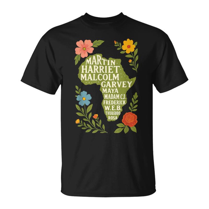 Black Leaders Black History Month African American T-Shirt