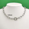 Segler Federverschluss Halskette Damen Herren Choker Edelstahl Geometrisches Glied Gedrehte Kette Rolo PVD Gold Silber