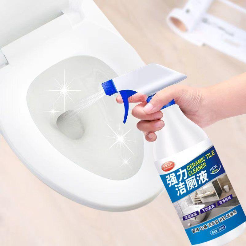 500ml Powerful Spray Toilet Cleaner  Ceramic Tile & Bathroom Cleaner  Deep Descale Stain Remover, Safe for Porcelain, Multi-Surface Bathroom Cleaning