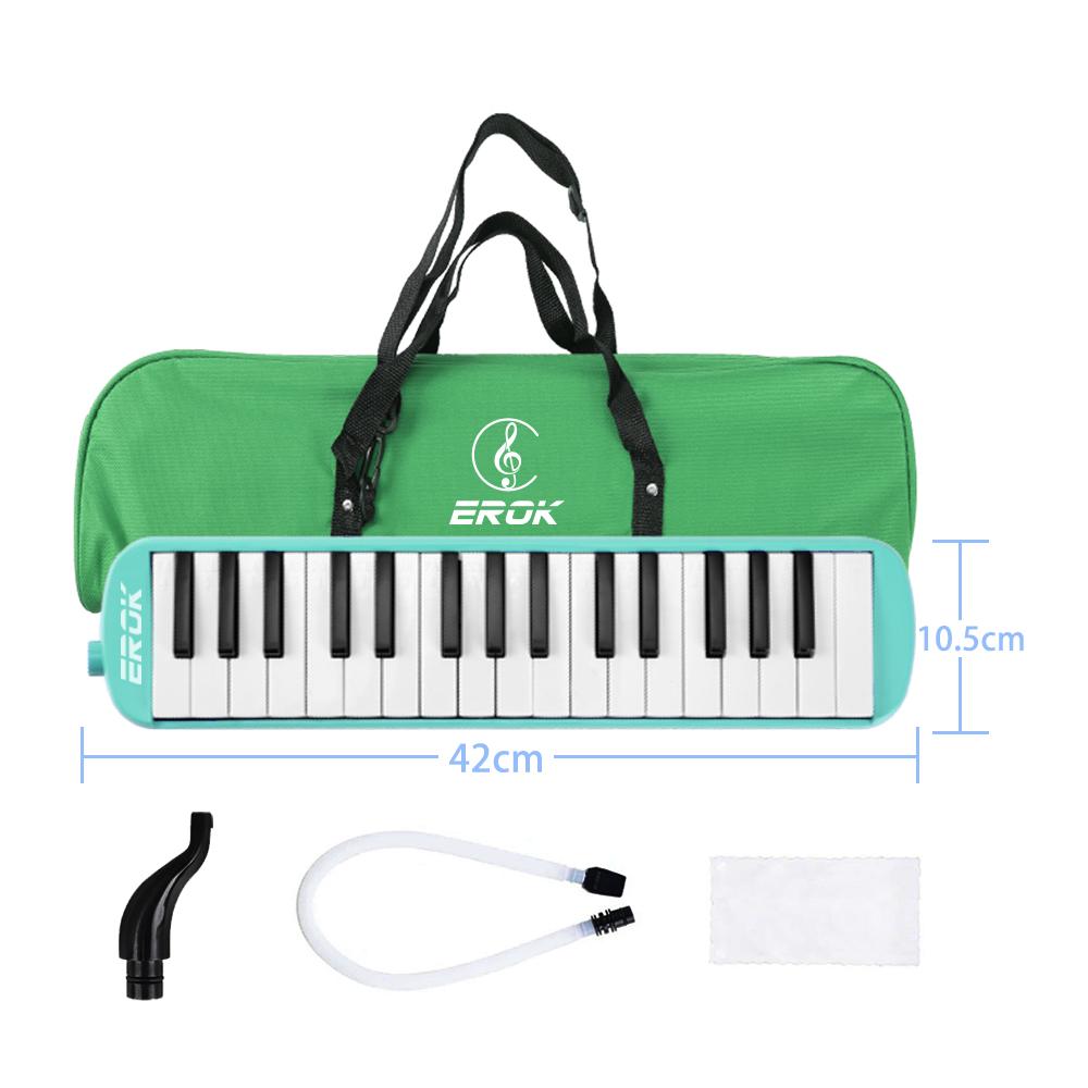 32 Keys Melodica Mini Piano Keyboard Musical Instrument Mouth Organ Children Gift With Portable Bag Mouthpiece Accessories
