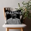 Black and White Pop Hip Hop Rapper PAC Pillow Cushion Cover Pillowcase Living Room Sofa Home Decor Customized