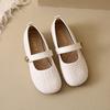 Fashion Mary Jane single shoes women's 2025 spring and autumn new versatile flat bottom shallow mouth single shoes Doudou shoes