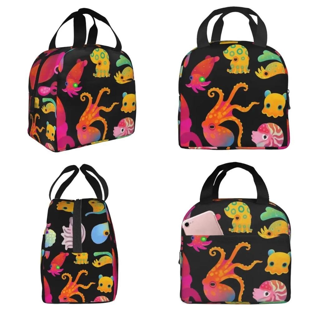 Cephalopod Insulated Lunch Bag for Women Office Cooler Thermal Food Box Tote Leakproof Lunch Boxes Container