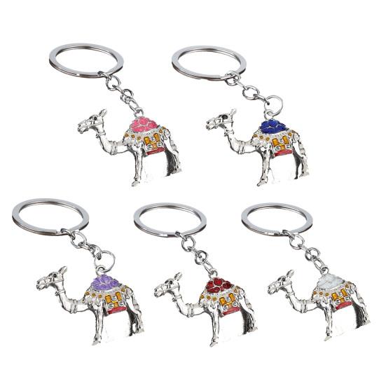 Přívěsek na klíče Velbloudí přívěsek Klíčenka s barevným smaltovaným povrchem Klíče Taška Batoh Kompaktní Lehký Příslušenství na klíče Dárek