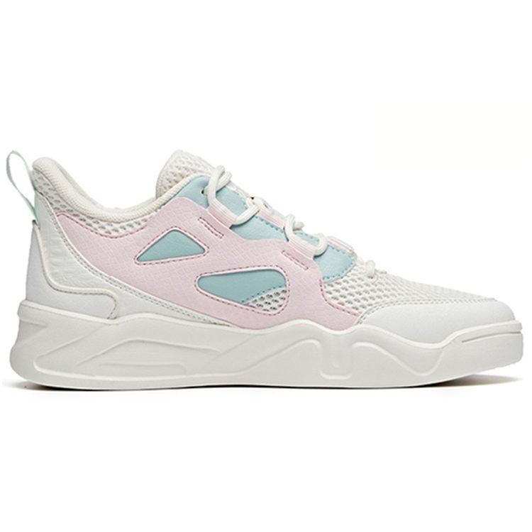 Anta Ins Cushioning Slip Resistant Abrasion Resistant Low top Sports Casual Shoes Women's White Blue 122028052-2