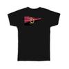 Gift T-Shirt : Angola Flag Modern Country Expat
