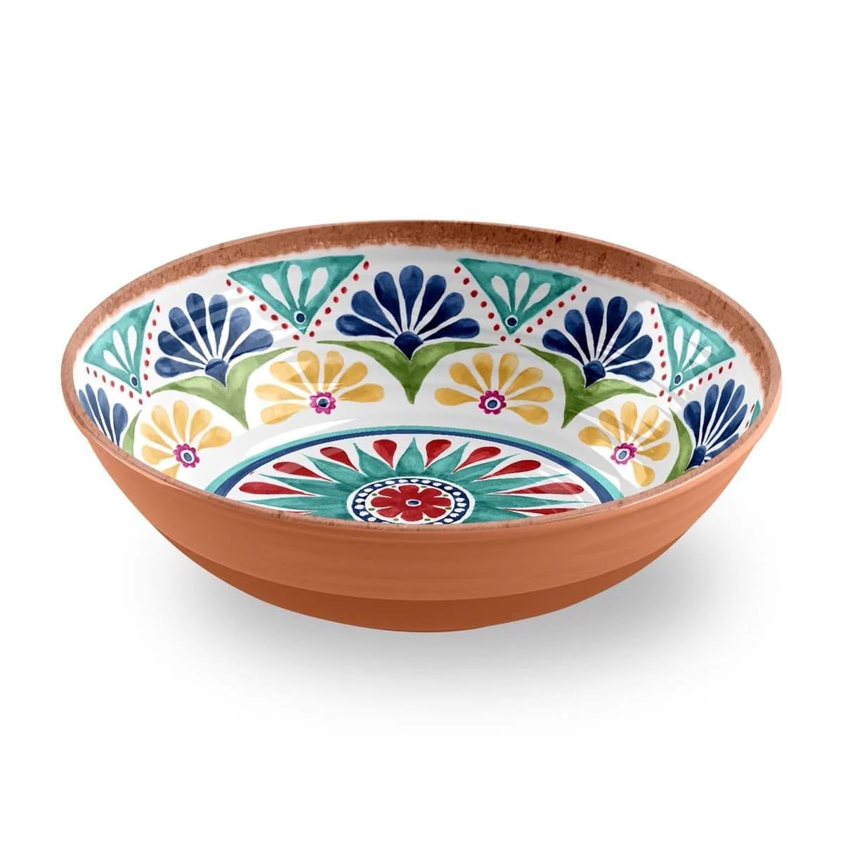 

TarHong Rio Medallion Serving Bowl 31cm Large Serving Bowl Deep Dish Tableware Break-Resistant Plastic Dishwasher Safe Stylish Cute Lightweight Outdoo