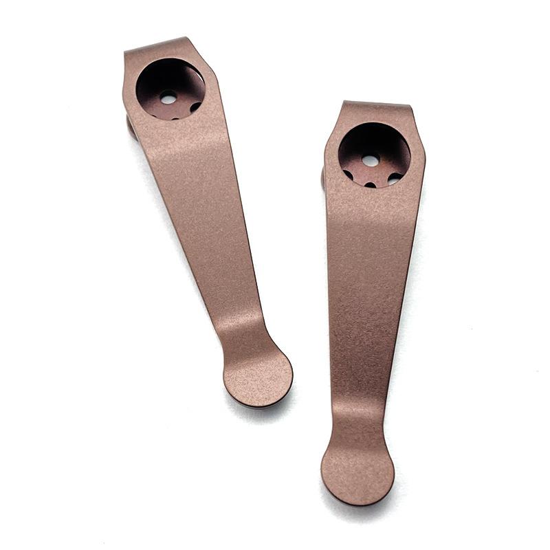 Black Top Quality Titanium Pocket Knife Clip Kydex Back Clips Waist Clip for C81 C10 C11 Folding Knife Back Clip