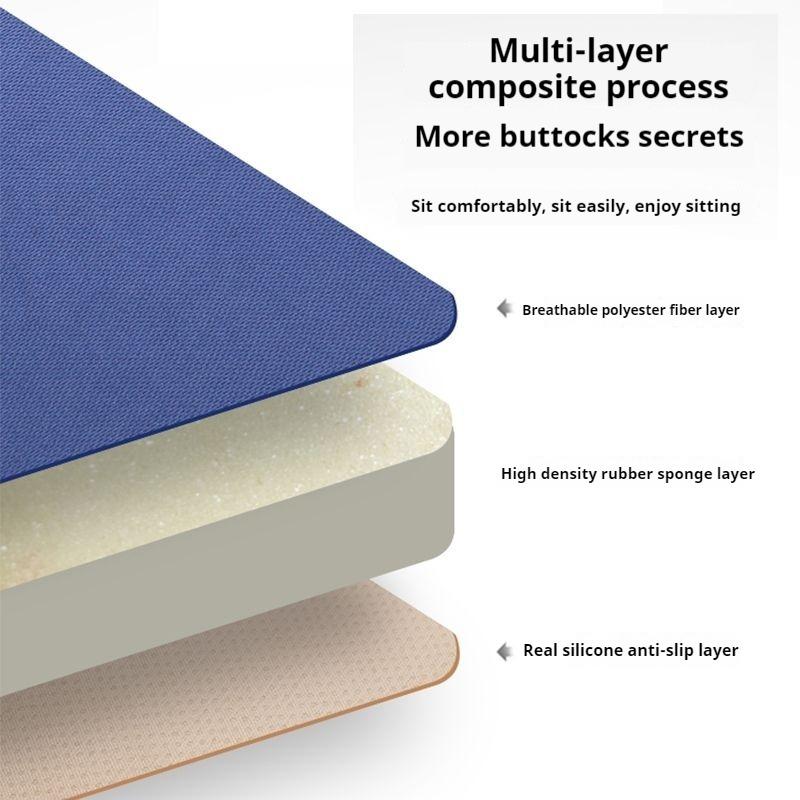 Car Seat Heightening Cushion Bevel Main Driver Single Seat Thickening Butt Cushion Heightening Mats Auto Interior Accessories