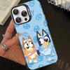 Cartoon Dog B-Blueys Phone Case For iPhone 16 15 14 13 12 11 Pro Max Matte Shockproof Back Anti Fall Matte Cover
