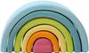 Grimm's Toy, Educational Toy, Building Blocks, Interior Decor, Pretend Play, Rainbow, Rainbow Tunnel, 5.5cm (height) X 10.5cm (width) X 4cm (depth), P