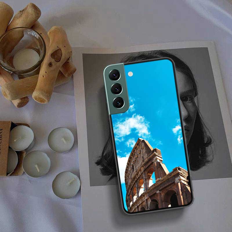 Colosseum Rome Italy Phone Case For Samsung S25 Edge S24 FE Galaxy S22 Ultra S21 Plus S20 S23 S10 Plus Cover Silicone Soft Coque