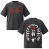 Camiseta Gráfica Lavada Vintage Anime Dorohedoro Kaiman Shin Ropa para Hombre y Mujer Moda Hip Hop Streetwear Top Y2K Gótico Algodón Camisetas Oversize
