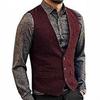 Men's Slim Fit Single-Breasted Casual Vest - Perfect for Grooms and Groomsmen