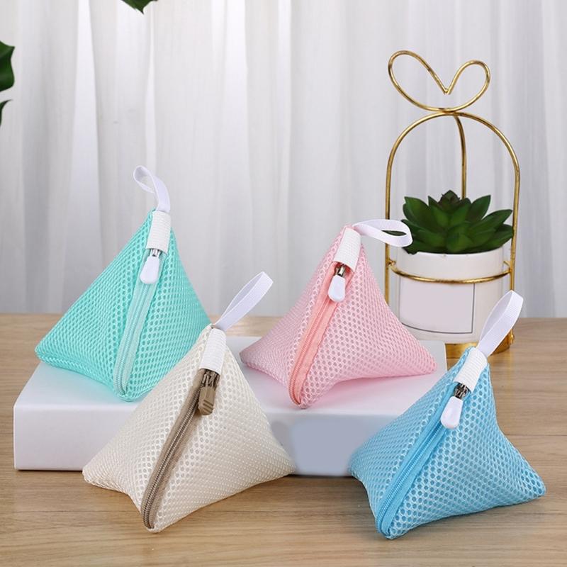 Pack Of 4 Mini Mesh Laundry Bags For Delicates Washable Multifunctional Zip Pouch For Laundry Scent Beads