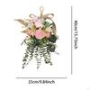 Artificial Floral Swag Flower Teardrop Wreath Decor Sturdy Garland for Wedding Anniversary