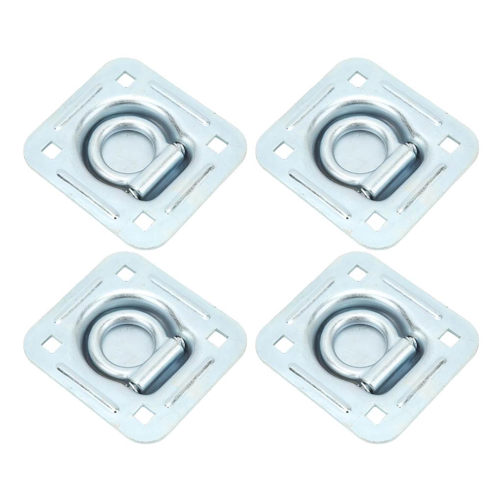 4 buc Inele D de ancorare încastrate, rezistente, 124x114mm, Ancore de ancorare marfă cu montaj încastrat pentru furgonete
