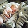Elephant Doll Baby Sleeping Soothing Elephant Throw Pillow Plush Toy Same Children Sleep with Elephant