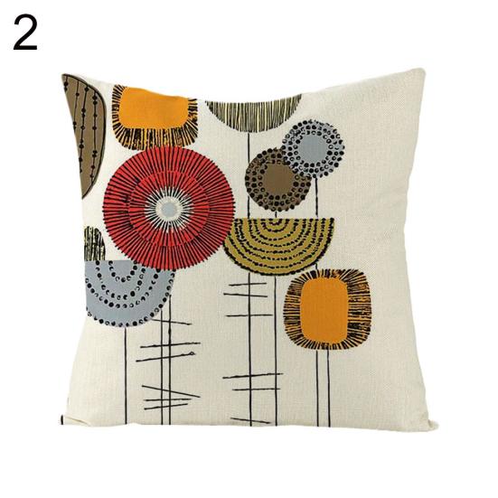 Line Flower Fish Geometric Pattern Cushion Cover Pillow Case Sofa Chair Decor
