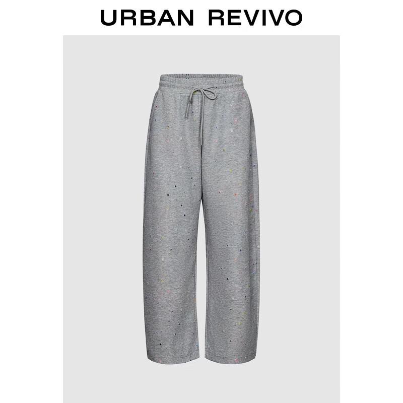 UR Women's Star Pattern Jersey Drawstring Curved Leg Pants