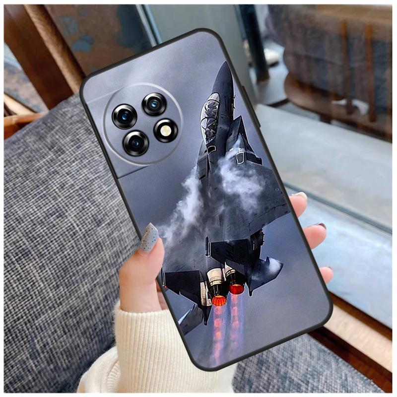 Military Aircraft Warship Fighter Case For OnePlus 13R 13T 12R 10R 10T 15 13 12 11 10 9 Pro Nord 5 CE 2 3 4 Lite N20 N30 Coque