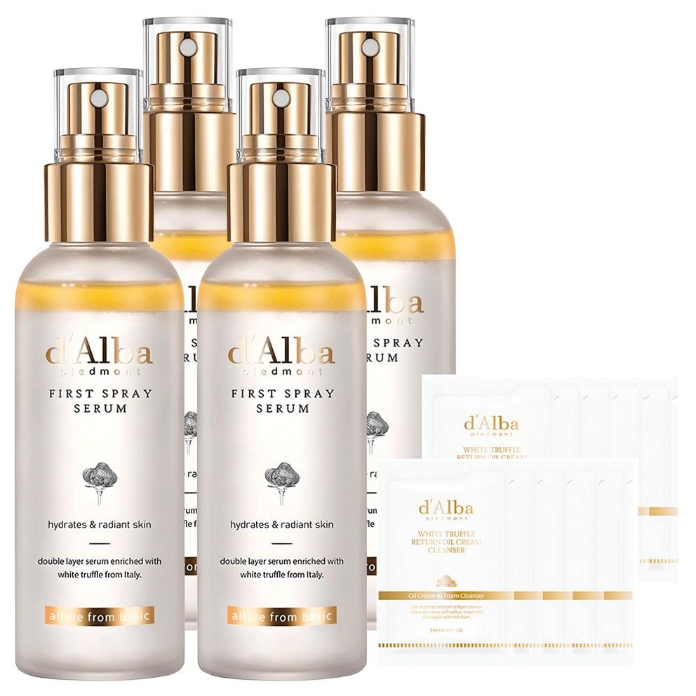 

d Alba White Truffle First Spray Serum 100ml x2p + Mild Acidic Gel Cleanser 3ml x 5p, 2-Pack