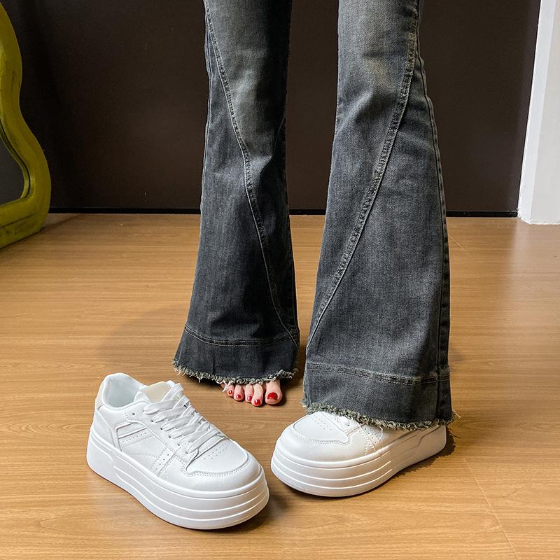 Little White Shoes Women's Spring New Ins Female Students' Leisure Sports Versatile Board Shoes Street Shooting BK