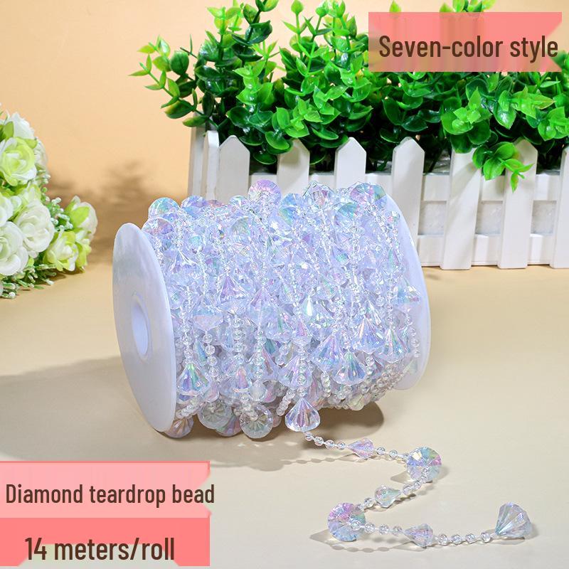 Acrylic Beaded Curtain for Weddings, Aisle Runners, Stage Decor, and Christmas Trees
