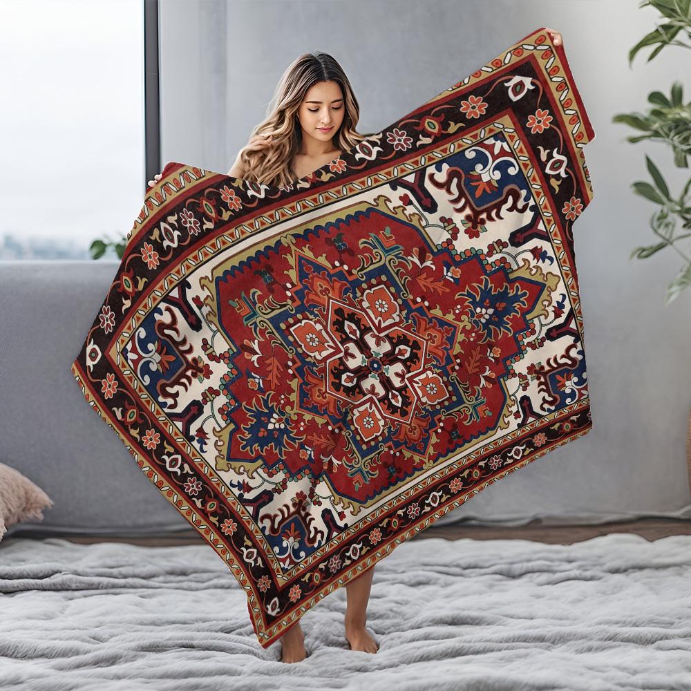 Turkse Vintage Etnische Kilim Kleed Plaid Deken Bed Bank Decoratief Kussenhoes Cadeau