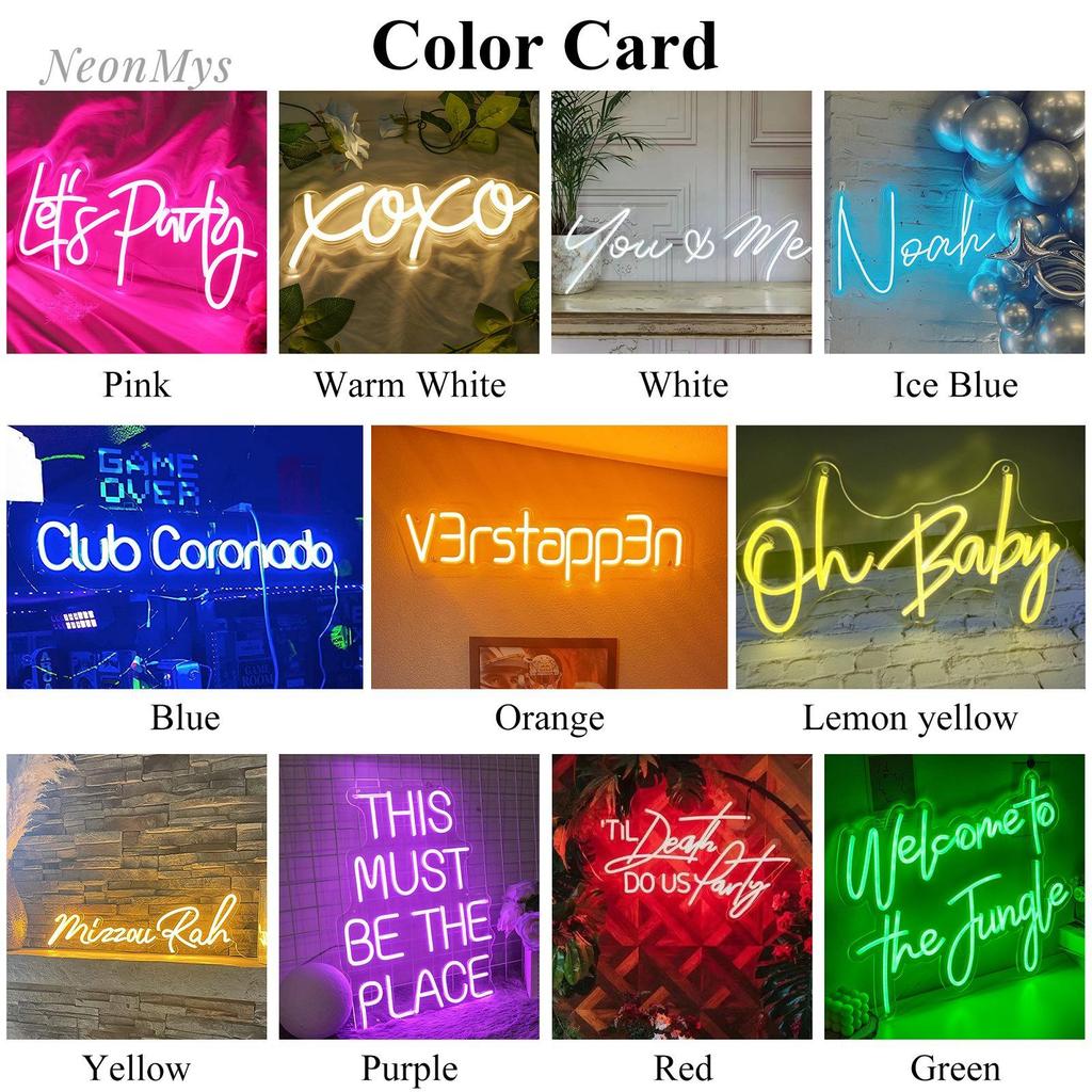Neon DIY Light Sign - Indoor Luminous Decorative English Letter Sign