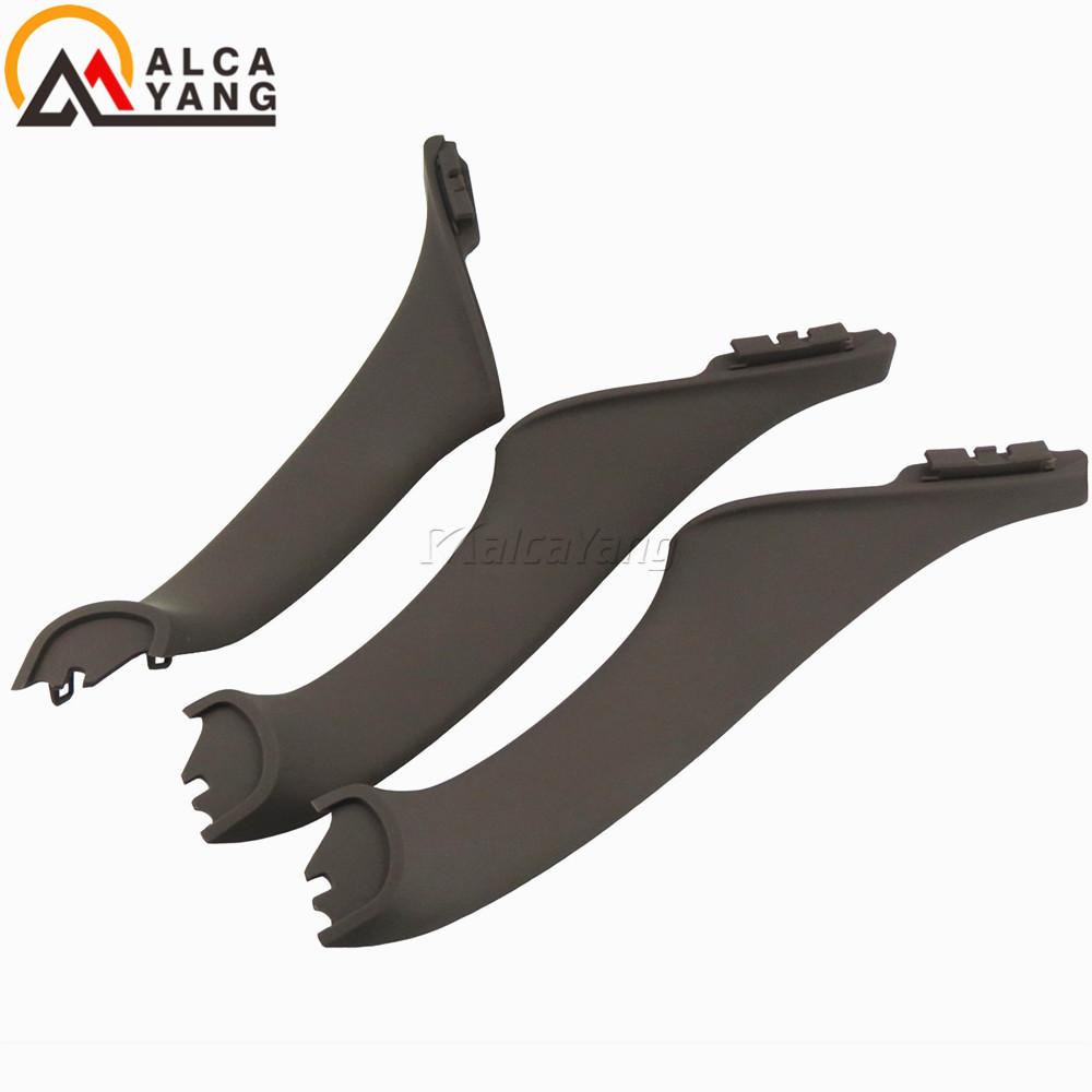 Gray Beige Black Car Left Right Inside Interior Handles Inner Door Panel Handle Pull Trim Cover For BMW 5 Series F10 F11