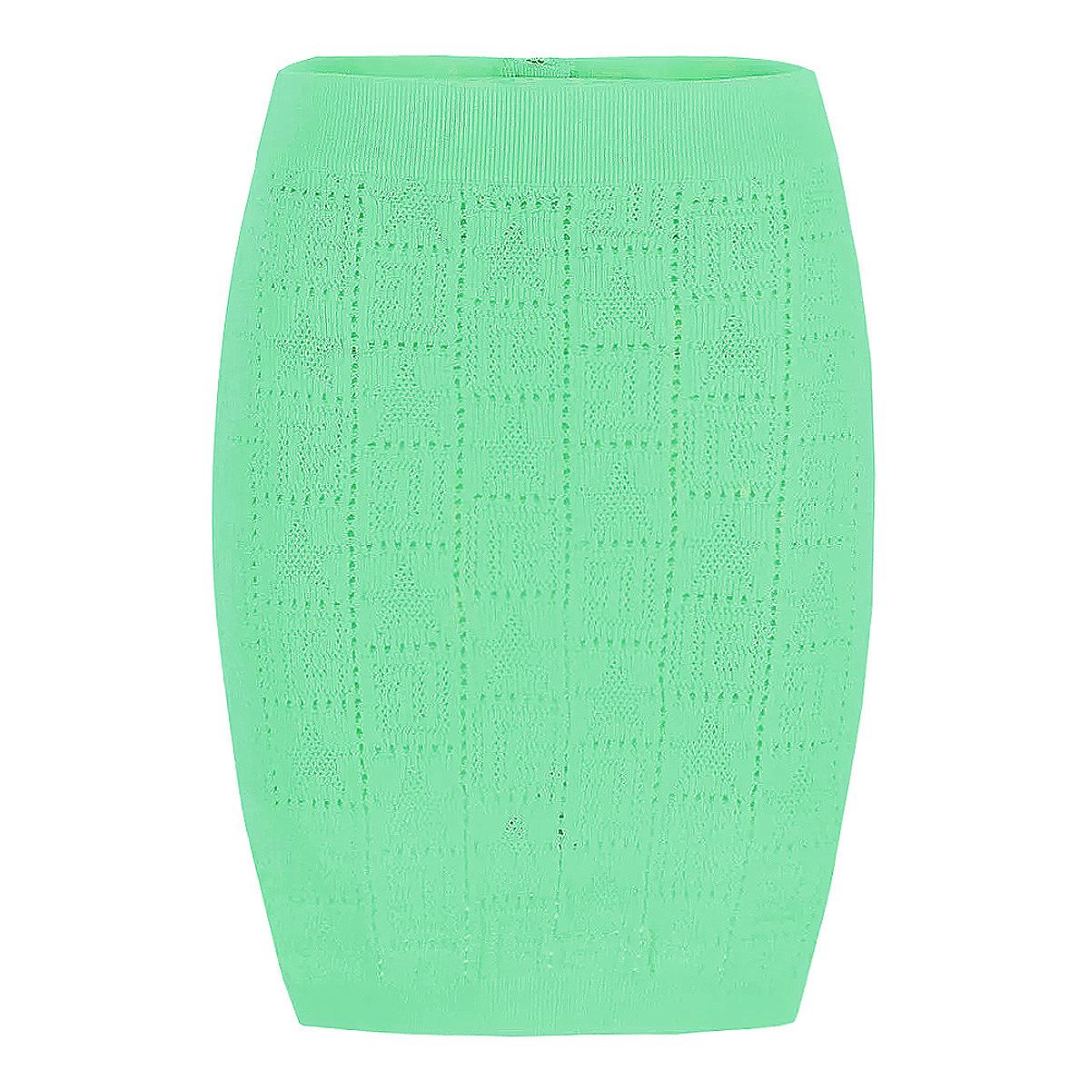 

Классическая универсальная вязаная мини-юбка для женщин 2025 года Medium зелёный/изумрудный