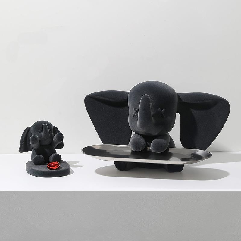 Creative Light Luxury Dumbo Mobile Phone Holder Desktop Ornaments Decoration Office Goodies Cute High-value Gifts