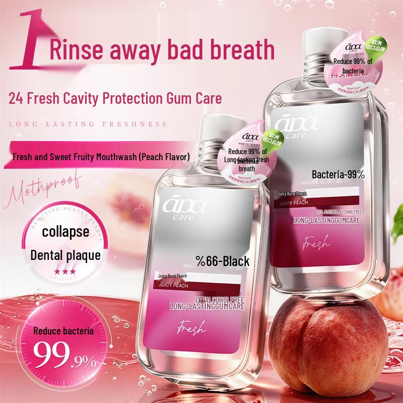 

ApaCare Fluoride Mouthwash Twin Pack