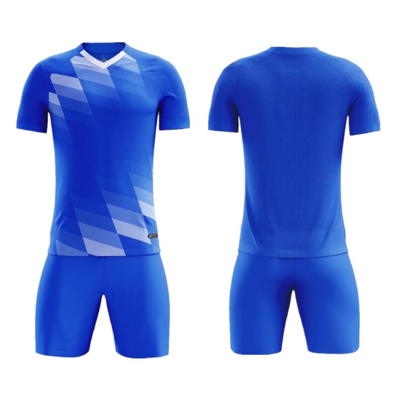 Hoge Kwaliteit Team Club Voetbaluniformen Voetbalshirts Tweedeelig Heren Shortset Custom Sublimatie Voetbalshirt Set Kinderen