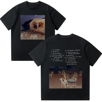 Saiko Natsukashii Yoru T Shirt Rapper SAIKO Album Merch Tee Fashion Hip Hop Oversized Short Sleeve T-shirt Unisex Cotton Y2K Top