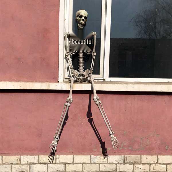 Halloween Hanging Skeleton Ghost: Scary Haunted House Prop