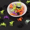 50/100 Stück gemischte Farbe Kunststoff Simulation Halloween Spinnentiere Spielzeug, Halloween Party Dekorationen, lustige Spinnentiere
