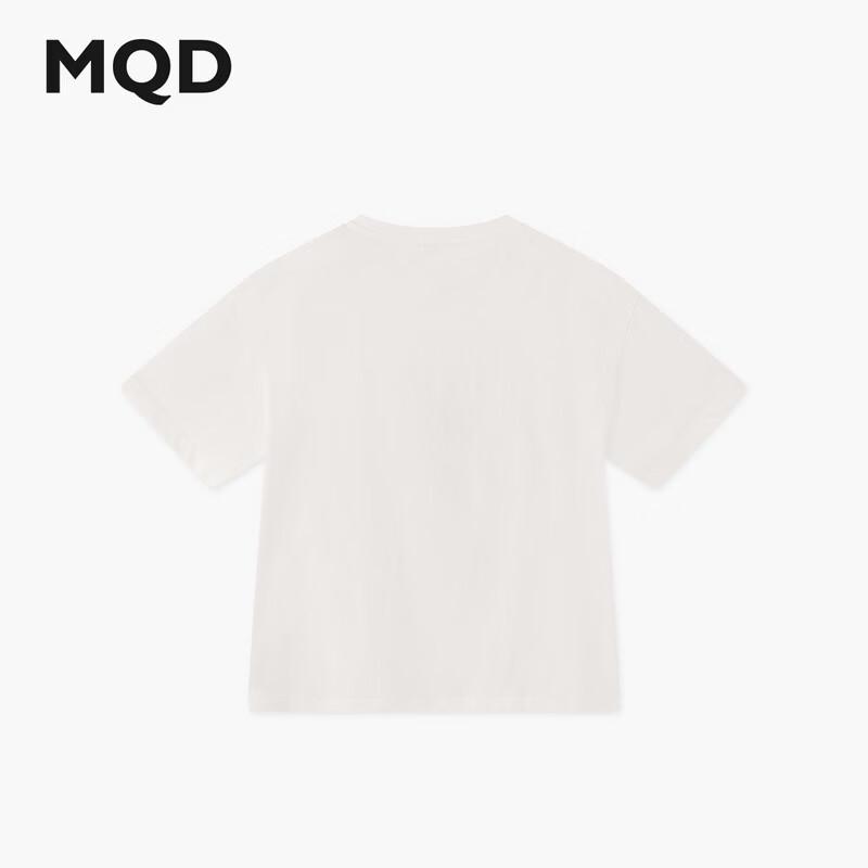 MQD Boys' Pure Cotton Cartoon Letter Short-Sleeved T-Shirt