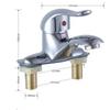 OEING Retro Copper Double-Hole Basin Faucet