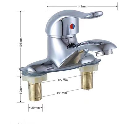 OEING Retro Copper Double-Hole Basin Faucet