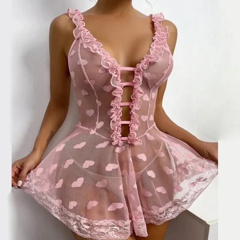 Women's Sexy Lingerie Sets Hot Erotic Women Cosplay Fun Dresses Intimates Sexy Underwear Costumes Sex Babydolls Nightdress