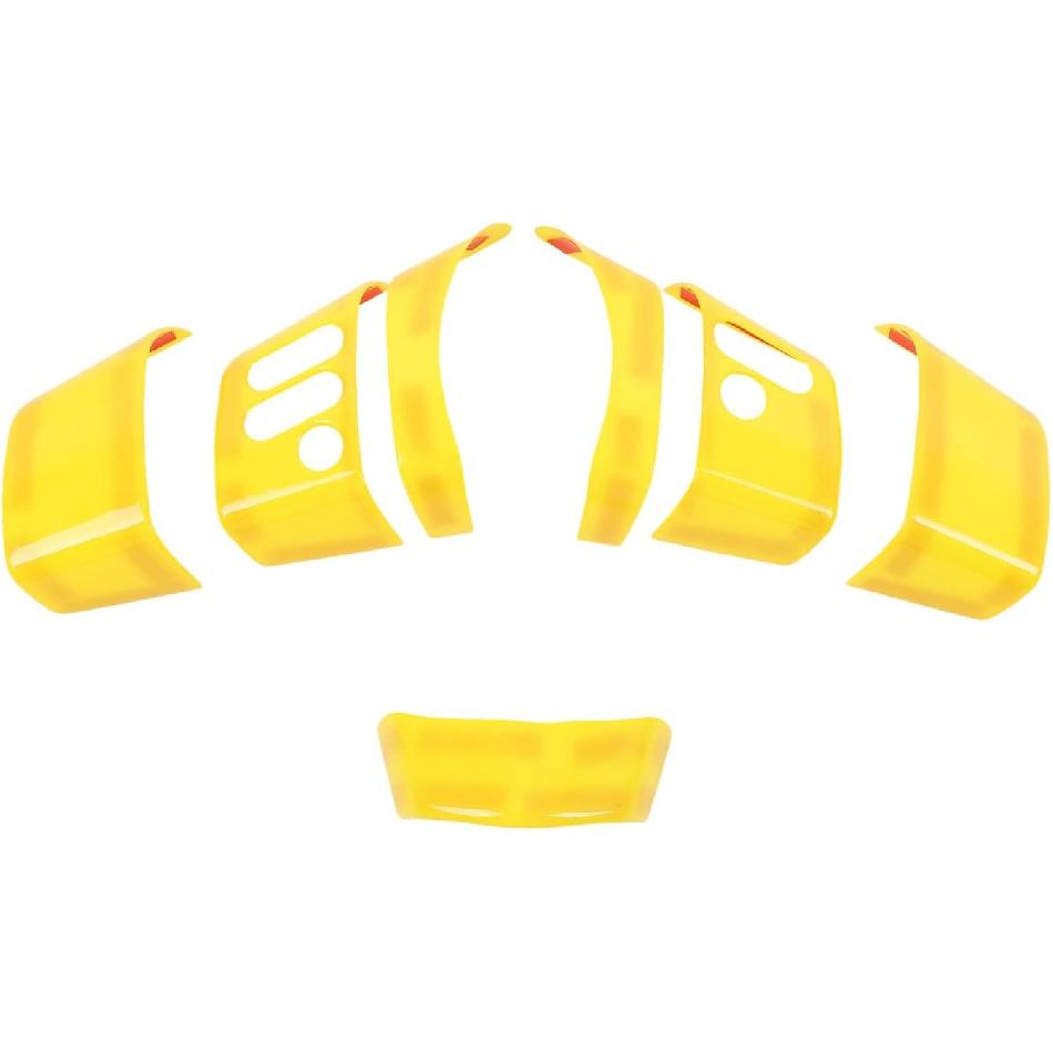 

LLKUANG ABS Car Steering Wheel Cover Button Trim Frame for Toyota FJ Cruiser 2007-2021 Steering Wheel Decoration Accessories-7PCS 7 PCS жёлтый