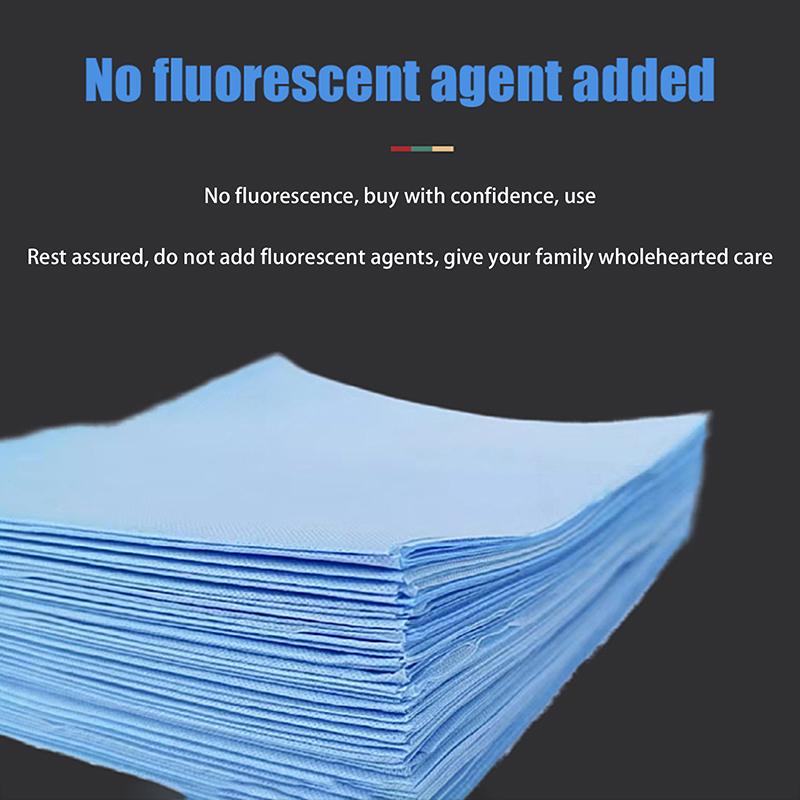 10/20/50 Sheets Disposable Surgical Drapes Surgical Sheet Blue Surgical Towel Non-Woven Sterile Sheet Waterproof Travel Mat
